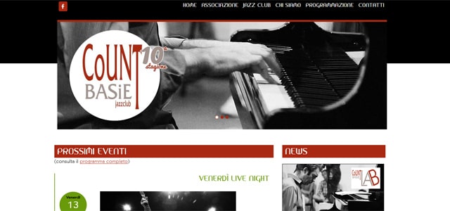 home page del sito