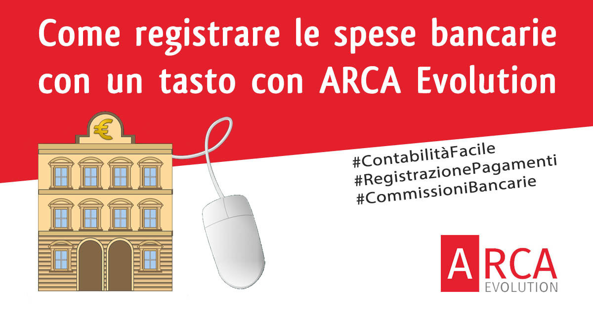Pagamenti tramite bonifico: registrare le commissioni bancarie